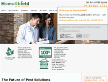 Tablet Screenshot of homeshieldpestcontrol.com